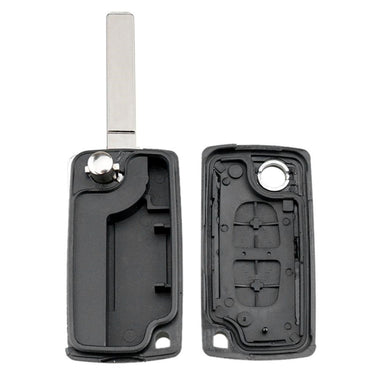 For Peugeot 207 307 VA2 CE0253 2 Buttons Flip Remote Key Shell No Battery Holder